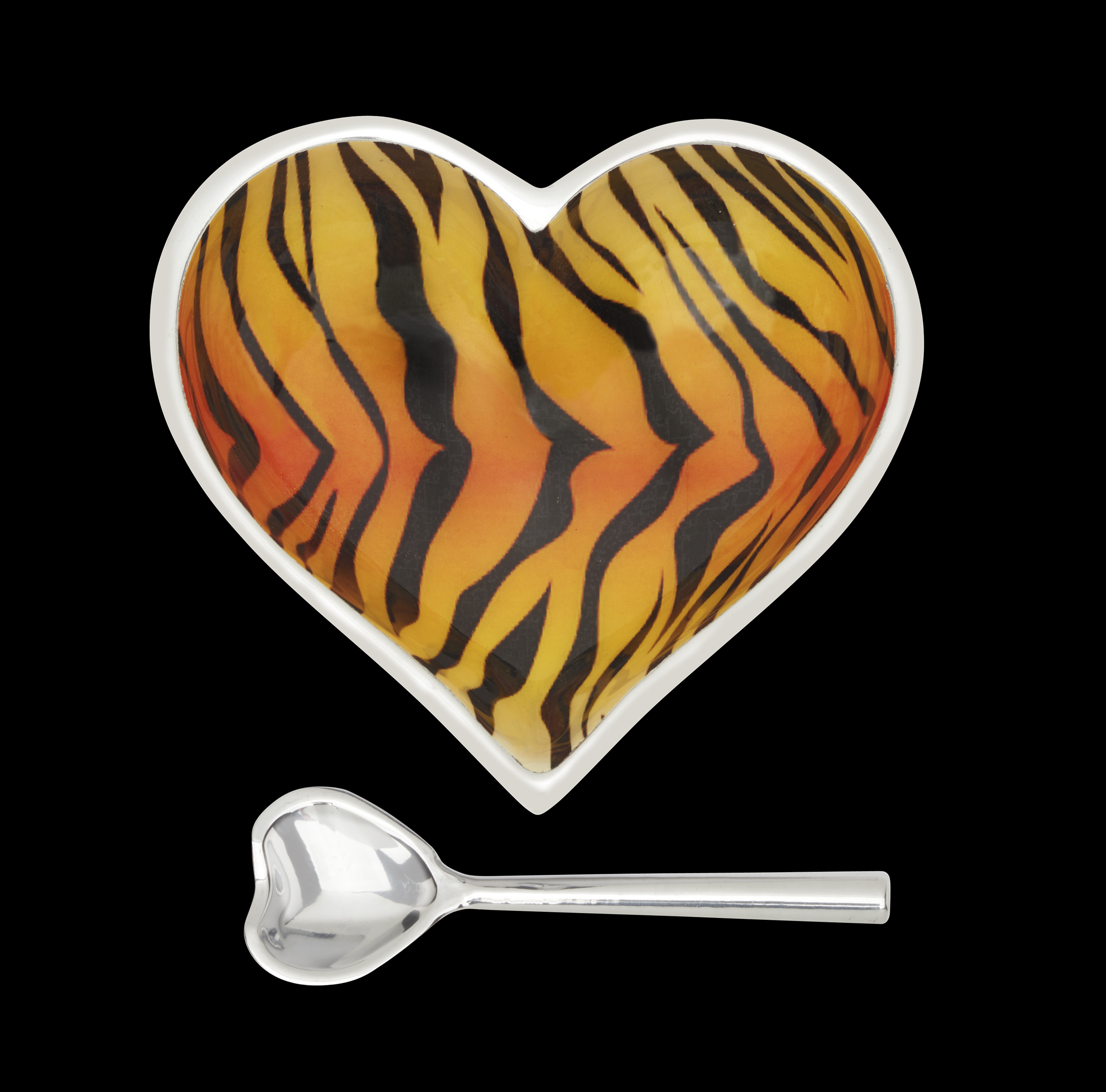 Happy Tiger Heart with Heart Spoon